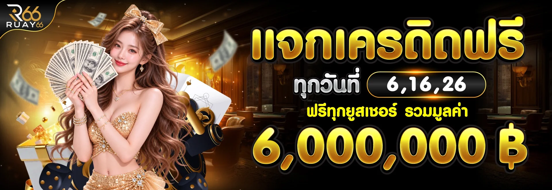 เมนูฝากถอนอัตโนมัติของ RUAY66 พร้อมโลโก้ธนาคารไทยและ True Wallet